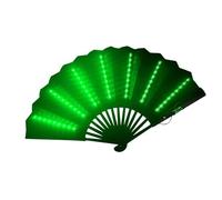 LED Handheld Fan - Multipurpose Performance Accessory For Travel, Bright Folding Fan, Carnival Accessory | Belly Dance Stage Disco Party Fans With B