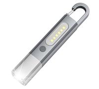 Led Handheld Flashlight, Rechargeable Pocket Torch, Powerful Travel Light, 1200mah Battery, Built-in Hook Design, Ideal for Reading, Camping, Hiking, Fishing, Traveling, Black