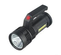 LED Handheld Spotlight Torch Rechargeable via USB, 12000 Lumens, 5000m Beam Distance, 4 Lighting Modes, Built-in Battery for Outdoor Activities