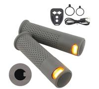 LED Handlebar Indicators - Waterproof Directional Lamps, Scooter Grip Lighting, Night Safety BeaconsEnhanced Riding Safety | Bright End Cap Signal Set Enhancing Visibility for Mountain Road Bike