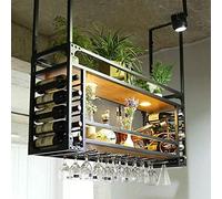 LED Hanging Wine RackMetal Ceiling Bottle Holder for Sto & Display Stemware s Shelf for Kitchen Bar or Under CabinetPerfect Wine nizer
