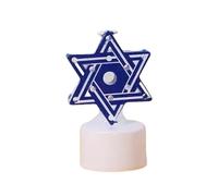 LED Hanukkah Lights Energy Efficient Flameless Designs for Indoor Use with Star and Multiple Light Modes Base LED