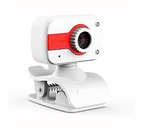 LED HD Web Camera Desktop Computer PC Video USB with Microphone Night Vision Laptop Webcam USB forVideo Calling Family Chat Conferencing Teaching Suitable for home compu (White)