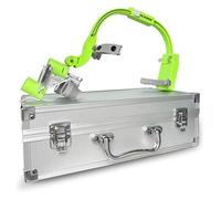 LED Head-Mounted Binocular Loupe, Dental - Adjustable Light Height + Interpupillary Distance, With 1.5X Lens + Filter, For Dentistry, Lab(Green,2.5X)