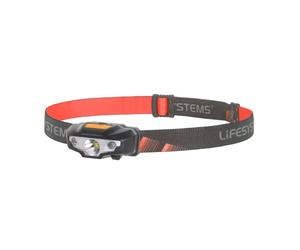 LED Head Torch Battery Power 155 Lumens Waterproof Fishing Hiking LifeSystems
