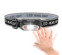 LED Head Torch Rechargeable, Super Bright LED Headlamp Waterproof with 4 Lighting Modes, Adjustable Angle&Strap, WaterproofLightweight Headlight Flashlight for Running Camping & Hiking Torch