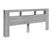 vidaXL Led Headboard White 220X18.5X103.5cm Engineered Wood, White