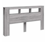 LED Headboard Bed Header Bedroom Storage Bed Headboard Engineered Wood vidaXL [EEK: A]