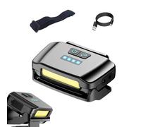 LED Headlamp Rechargeable - 3 Levels Lightweight Sensor LED, 1200 mAh Adjustable Light for Illuminating, Hands Free Tool with Motion Detection, Bright Gear for Path Lighting and Task Performing