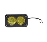 LED Headlight 20W For Motorcycle Forklift Engineering Vehicles With High Brightness Over 2000 Lumens And Waterproof Dustproof Protection(Yellow light)