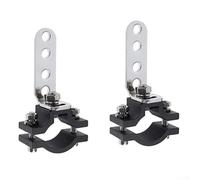 LED Headlight Bracket for Motorcycle, Adjustable Aluminum Mounting Bracket with Anti-Slip Rubber Pads, 22mm to 32mm Tubular Bars, 2 Pack