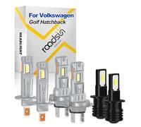 LED Headlight Bulbs, 20000LM 800% Brighter Wireless Headlight Bulbs, H1 H7 High Low Beam H3 Fog Lights, 6000K Cool White Plug and Play, Canbus Error Free, For Volkswagen Golf Hatchback 1998-2005