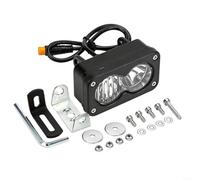 LED Headlight Kit with Mount Bracket for Ridstar Q20/Q20 Lite/Q20 Pro, 3-Pin 2000LM IP68 Waterproof Dual Beam TIR Lens, 6000-6500K White Light(White)