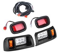 LED Headlight Tail Light Kit Compatible with Club Car DS Golf Carts 1993-UP Street Legal Headlights Kit Tail Light Kit Assembly Compatible with Club Car DS for Gas and Electric