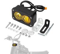 LED Headlight Upgrade Kit Waterproof 3 Pin for Ridstar Q20/Q20 Lite/Q20 Pro with Mount Bracket Front Light Plug and Play Headlight 20W 6000-6500K High Beam Light (White) (yellow)