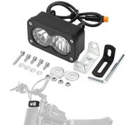 LED Headlight Upgrade Kit Waterproof 3 Pin for Ridstar Q20/Q20 Lite/Q20 Pro with Mount Bracket Front Light Plug and Play Headlight 20W 6000-6500K High Beam Light (White) (white)