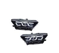 LED Headlights For Mustang 2015-2017 LED Auto Headlights Assembly Upgrade Dynamic Flashing 3 Projector Lens Car Front Lamps Headlamps Assembly