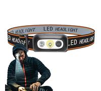 LED Heads-Wide Beam Camping Light, Rechargeable Hat Torch | Bright Lighting Technology with Motion Sensor Activation, Compact Utility Torch
