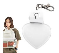 LED Heart Key Chain, Heart-Shaped Keychains Light, Handbags Pendant with Shape, Cute LED Key chain, Purse Must Haves Glow Night Light Handbags LED Lamp for Women Wallets