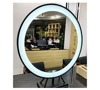 LED Hollywood Vanity Mirror with Warm Light, Double-Sided Makeup Mirror for Dressing Table, 60 cm Standalone Cosmetic Mirror with Tritone Lighting, Sleek Black Base