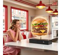 LED Holographic Projector with WiFi & APP Control, Glasses-Free 3D Display for Advertising, Gift for Wife, Memorial Keepsake 20cm