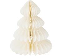 LED Honeycomb Paper Tree Decoration White 33x33x40 cm Warm White Light 2 Bulb DIY Design Battery Operated Timer Function