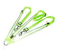 LED Horse Harness, Horse Breastplate Riding Adjustable Safety Equipment, USB Rechargeable Flashing LED Horse Breastplate Collar (green)
