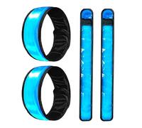 LED Horse Leg Bands - Pack of 4 PVC Safety Light Strips, Adjustable Ankle Bands with 4 Modes, Reflective Riding Equipment for Night Riding on the Road, Flashing Straps for Parade Farm Stabl