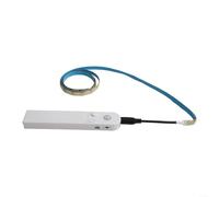 LED Human Body Sensor Battery Light Bar for Bed Bottom and Cabinet, Intelligent Induction Auto Start and Long Light Function (White light-1M)