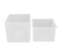 LED Ice Bucket 3.5L Double Layer Square Water Proof IP65 for Parties Bar Home Champagne Beer, RGB Colour Changing Light with Filter Hole, PP Material