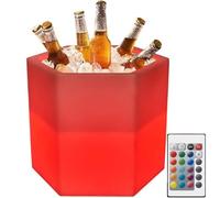 LED Ice Bucket - Color Changing Cooler with Remote Control, IP54 Waterproof for Champagne, Wine, and Beer - Perfect for Parties, Home, Bar, and Clubs