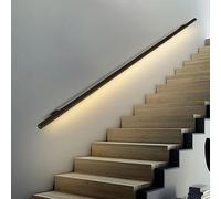 LED il for Indoor & Outdoor Stairs Wall Mounted Aluminum Support with LED Light 27.5" (70cm) Left Side Modern Safe Railing Slish & Functal Design