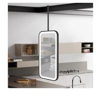 LED Illuminated Bathroom Mirror, Large Decorative Ceiling or Wall Mounted Mirror for Modern Bathrooms, Enhances Lighting and Space