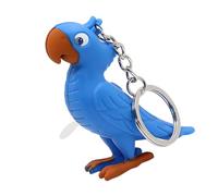 LED Illuminated Parrot Keychain with Animal Sound Effects and Compact Design Unique Ring Accessories Sound Activated Parrot Keychain LED, フリーサイズ
