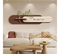 LED Illuminated Sandstone Wall Art with Fake Plants, Hanging Mural Painting for Bedroom, Living Room, and Dining Room Decor