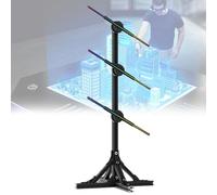 LED Imaging Hologram Fan, Simulated Christmas Tree with Decorative Atmosphere Lights, with Remote/WiFi/Bluetooth, Rotating Projection Display Advertising Machine, for Exhibition Store, Shopping Malls