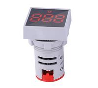 LED Indicator Light Mini Digital Display Voltmeter Signal Lamp for Circuit Equipment (Red)