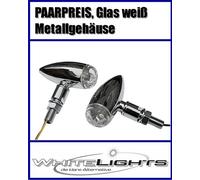 Led Indicator Micro Bullet Chrome for Cruiser Custom Bike Harley Davidson Round
