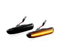 LED Indicators 2pcs LED Turn Signal Side Marker Light 63138370720 For BMW 3 Series E46 Sedan Coupe Wagon Convertible 1997-2001 LED Turn Signal Light(Smoked Dynamic)