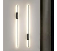 LED Indoor Wall Light Lamp Modern Aluminium Long Strip Design Wall Sconce Nordic Style Lighting Minimalist Decorate for Living Room Bedroom Corridor