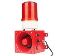 LED Industrial Siren Alarm, 130dB Waterproof Warning Security Strobe Light with Adjustable Volume for Private Residences, Schools, Factories, Warehouses