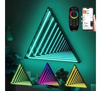 LED Infinity Mirror Tunnel Light 50cm RGB 358 Effects Remote & App Control(30cm)