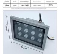 LED Infrared Fill Light- Waterproof Beam Light - LED Outdoor Spotlight For Garden, Outdoor Long Range，Projection Lamp Narrow Light(12w(100-265V))