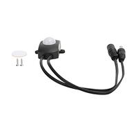 LED Infrared Motion Sensor Adjustable Delay Automatic Light Control Energy Saving for Corridor Toilet Cabinet Bookcase Kitchen ABS Material 25cm Cable Length (Black)