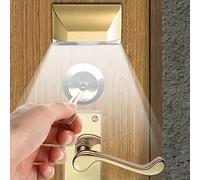LED Intelligent Keyhole Light Lamp Door Lock Sensor Lamp - Battery Operated Auto Sensor Motion Detector with 4 LED for Key Hole/Door Lock (Gold)