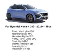 Led Interior car light Kit For Hyundai N KONA N Elantra N Veloster N Sonata N i30N I20N i10N Led Bulbs Dome Map Canbus Ice Blue