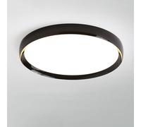 Led Italian Minimalist Bedroom Ceiling Light, Modern Minimalist Alumiseamless Ceiling Light, Led Ultra-Thin Master Bedroom Ceiling Light, Room Light,Black,60Cm/Black/60Cm