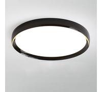 Led Italian Minimalist Bedroom Ceiling Light, Modern Minimalist Alumiseamless Ceiling Light, Led Ultra-Thin Master Bedroom Ceiling Light, Room Light,Black,60Cm/Black/50Cm