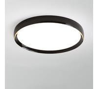 Led Italian Minimalist Bedroom Ceiling Light, Modern Minimalist Alumiseamless Ceiling Light, Led Ultra-Thin Master Bedroom Ceiling Light, Room Light,Black,50Cm/Black/40Cm
