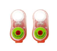 LED Jacket Life Light - 2PCS Lithium Marine Safety Beacon for Life Vests | Multipurpose High-Intensity Flashing Locator Light for Kayaking Fishing, Rafting emrgency Boating Night Water Activities Use